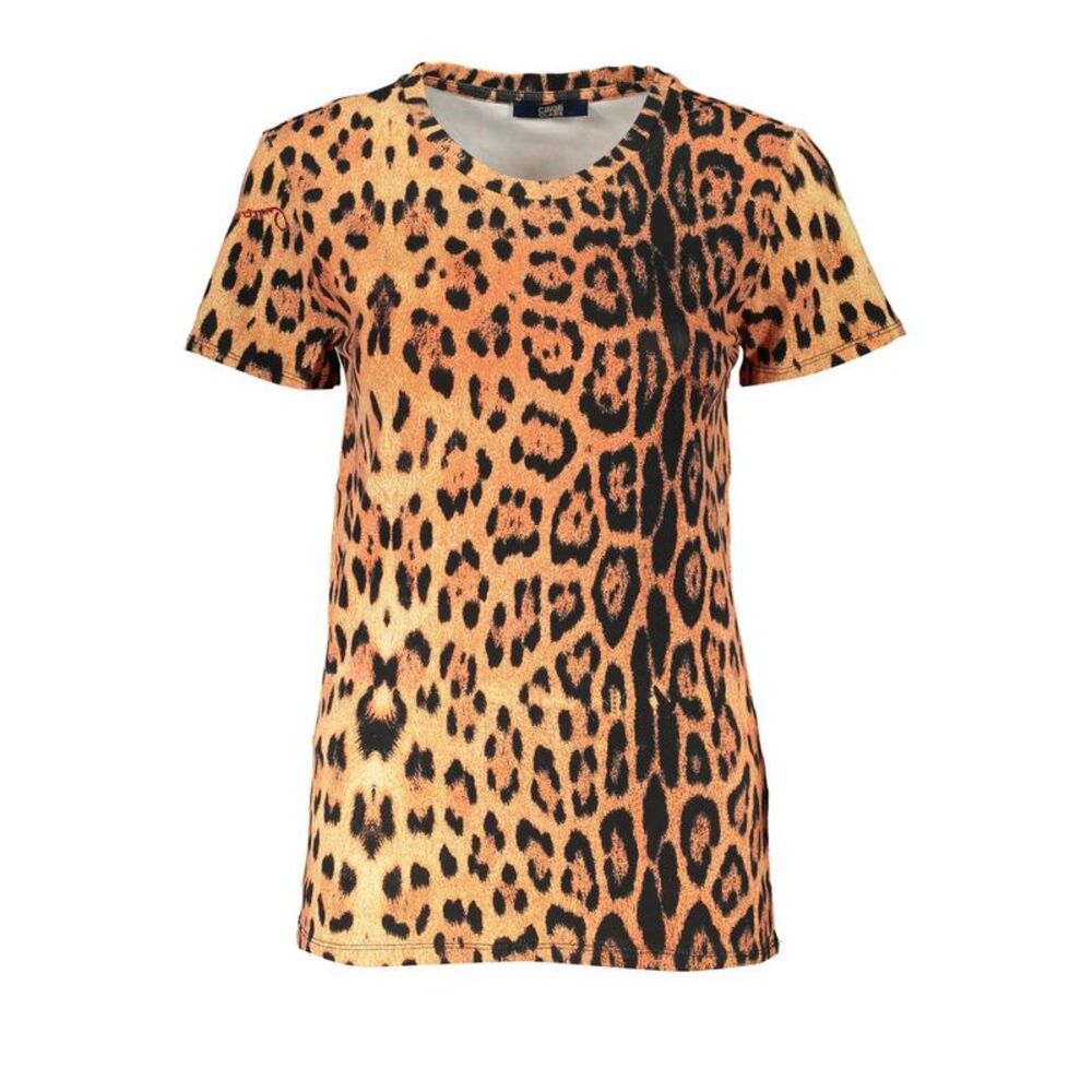Cavalli Class Arancione Cotton Women Women's T-Shirt